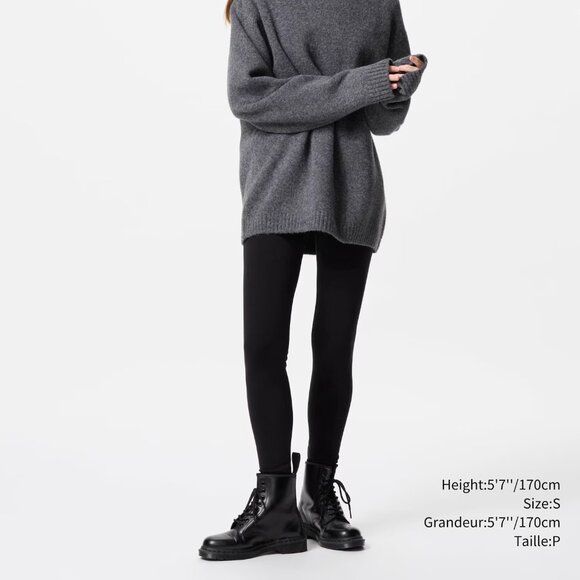 Uniqlo Heattech Ultra Warm Leggings - 2024 - Black - Sz XXS - Picture 11 of 11